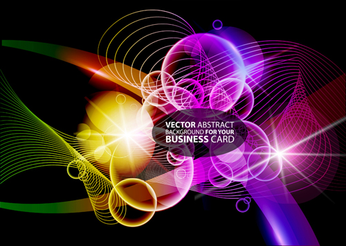 Abstract background with colorful Halation vector set 01 halation colorful abstract background abstract   
