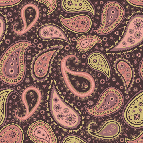 Set of paisley pattern Seamless vector 01 seamless pattern paisley   