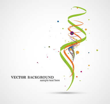 Colorful ribbon with dot vector background 09 ribbon dot colorful background   