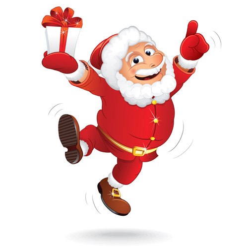 Elements of Funny santa design vector graphics 04 santa funny elements element   