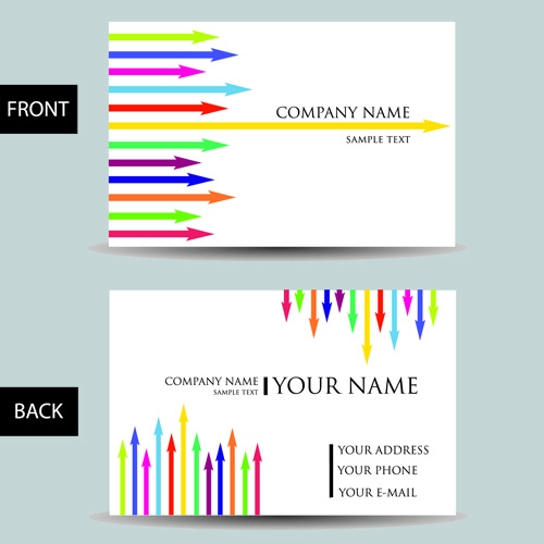 Set of Creative Modern Business Cards vector 02 modern creative cards business card business   