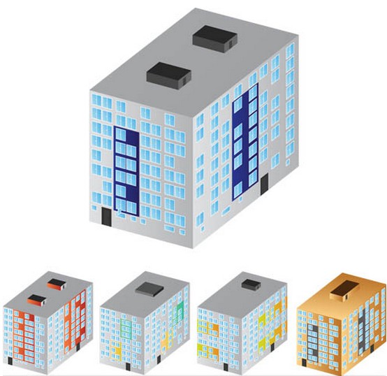 3D Buildings house graphic vector house buildings 3d   