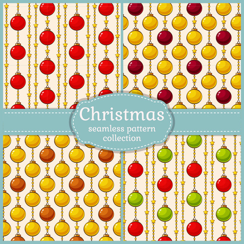 Shining christmas balls saemless pattern vector 04 saemless pattern christmas balls christmas   