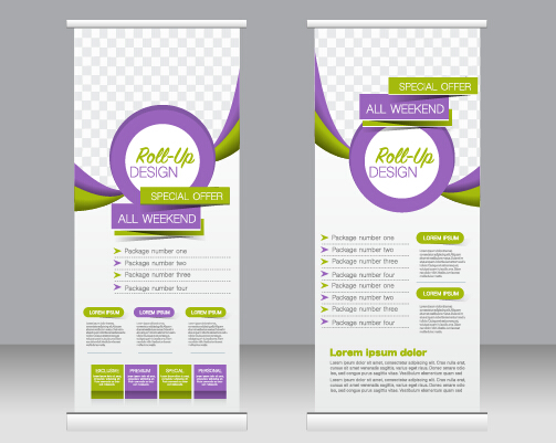 Exhibition advertising vertical banner vectors set 11 vertical Exhibition banner advertising   