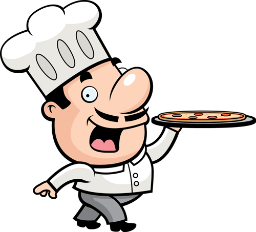 Vector funny chef design graphic set 07 funny chef   