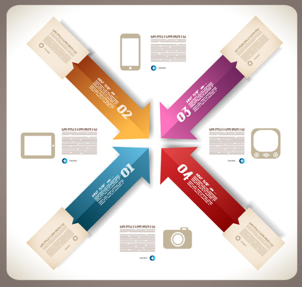 Numbered Infographics elements vector 27 Numbered Infographic numbered number infographics infographic graphics elements element   