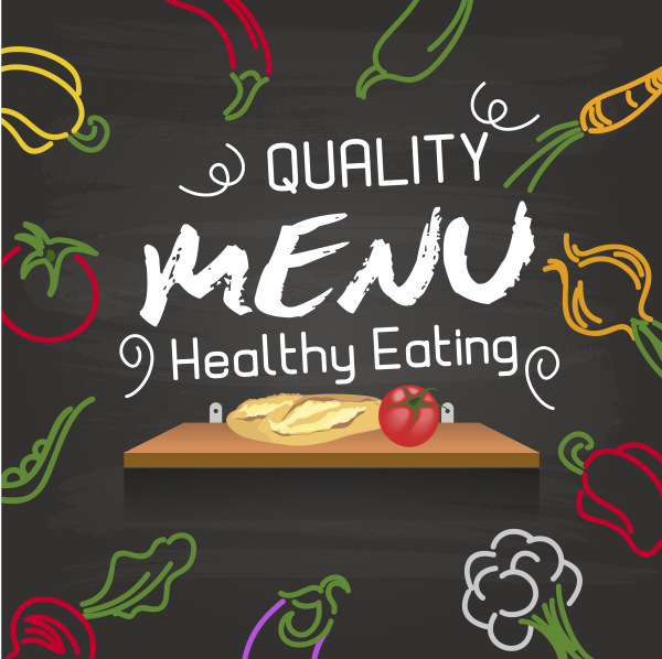 Hand drawing vegetables and menu vector vegetables vegetable menu Hand drawing free drawing design   