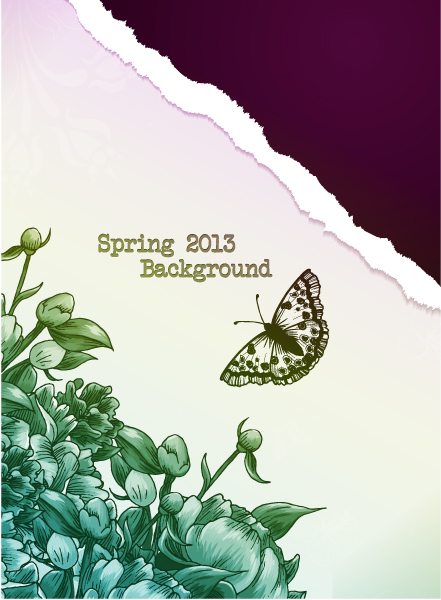 Vintage Spring floral background 27 vintage spring floral background   