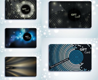 Beautiful dark gift card vector gift card beautiful background   