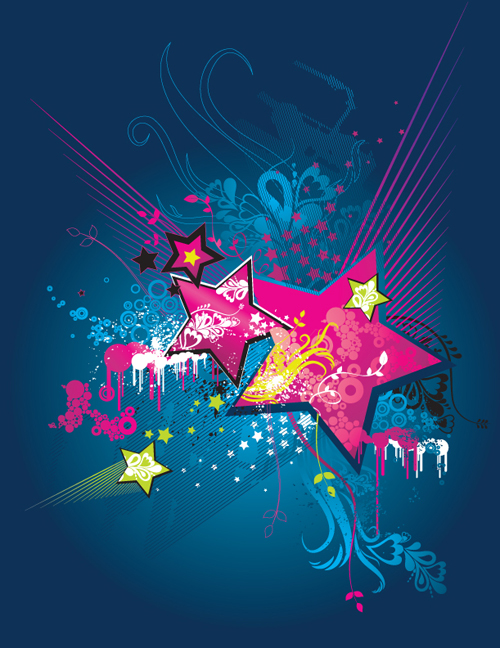 Colorful Stars Background art vector 02 stars colorful   