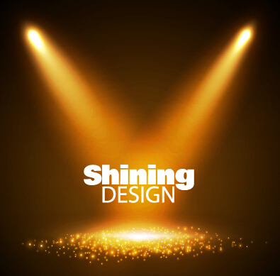 Shining spotlight design vector background 03 spotlight shining background   