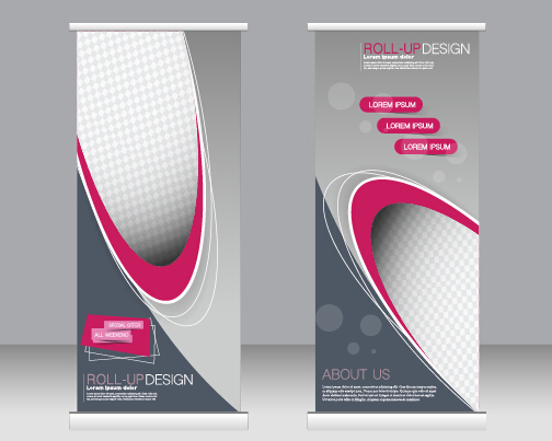 Exhibition advertising vertical banner vectors set 09 vertical Exhibition banner advertising   