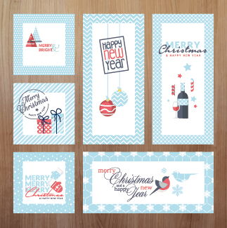 2015 xmas and new year greeting cards kit vector 02 new year greeting cards 2015   