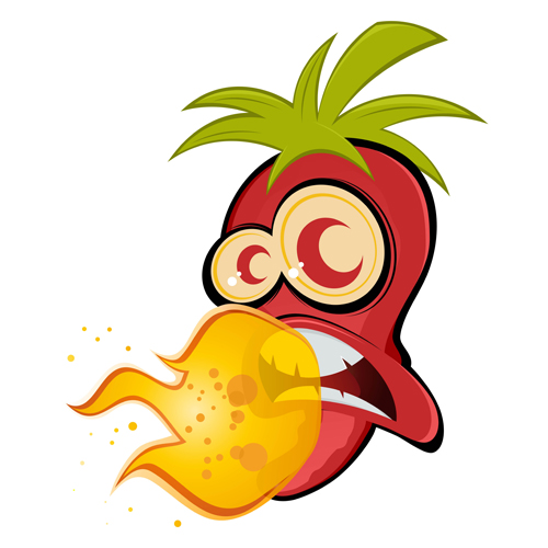 Hot chili peppers funny cartoon vectors 04 peppers hot funny chili cartoon   