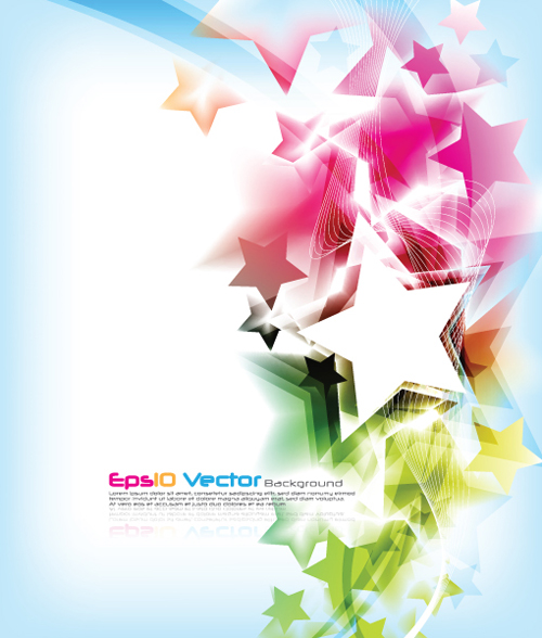 Colorful Stars Background art vector 04 stars size colorful   