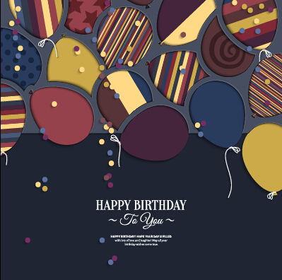 Template birthday greeting card vector material 09 greeting card vector card birthday   