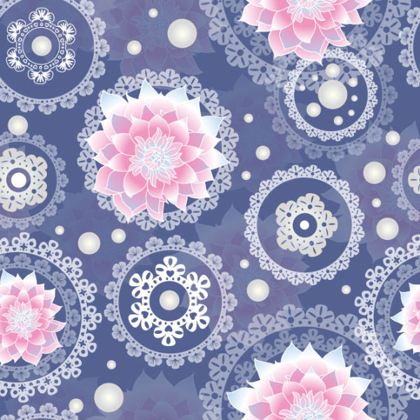 Set of ornate Floral background vector 01 ornate floral background floral   