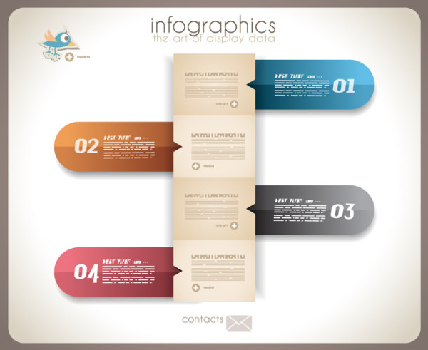 Numbered Infographics elements vector 26 Numbered Infographic numbered number infographics infographic elements element   