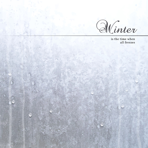 Winter background with water drop vector 01 water drop water drop background   