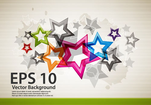 Colorful Stars Background art vector 01 stars colorful   