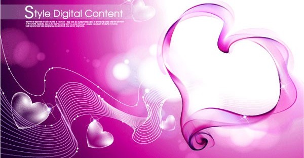 Dream heart background vector 35891 heart dream background   