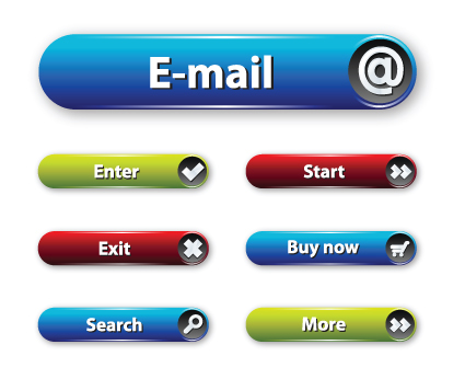 Shiny Web button vector Collection 04 web button web shiny button   