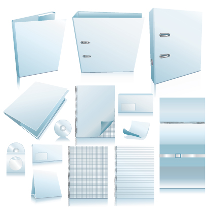 Set of White objects In life elements vector material 09 white objects material life elements element   