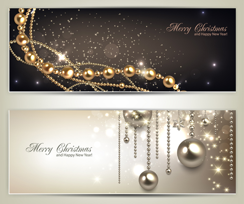 Luxury Jewelry christmas banners vector set 01 luxury jewelry christmas banners banner   