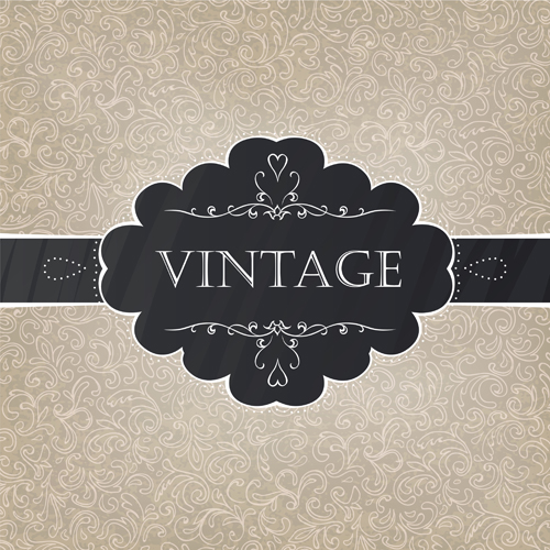 vintage Pattern elements background vector 04 vintage pattern elements element   