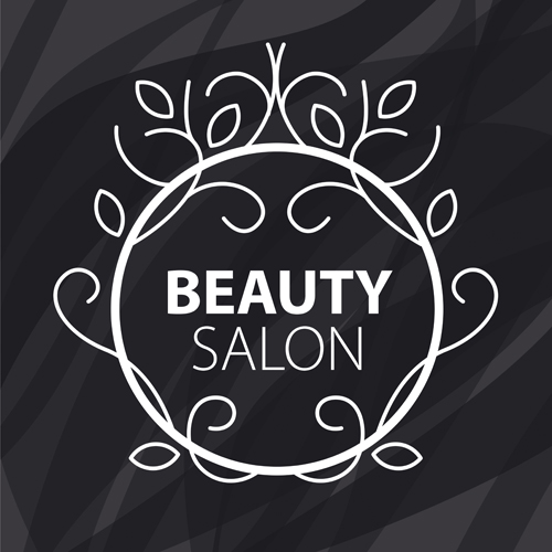 Floral with beauty salon logos vector material 03 salon logos floral beauty salon beauty   