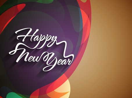 Happy New Year text with holiday background vector 01 new year holiday happy background vector background   