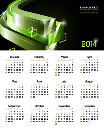 Calendar 2014 vector huge collection 125 Huge collection calendar 2014   