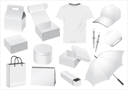 Set of White objects In life elements vector material 10 white objects material life elements element   