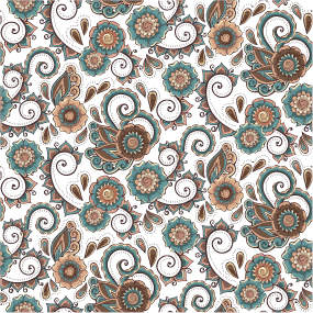 Decor floral pattern vectors   