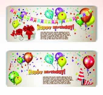 Colorful balloons holiday banner vector 01 holiday colorful banner balloons balloon   