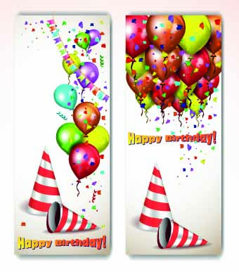Colorful balloons holiday banner vector 02 holiday colorful banner balloons balloon   