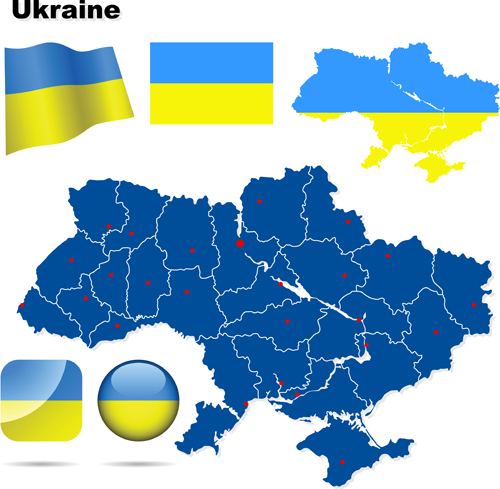 Different Ukraine symbols vector 01 Ukraine symbols symbol   