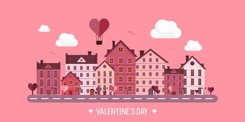 Valentines tay city template vector 04 valentines template tay city   