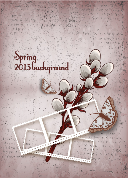 Vintage Spring floral background 09 vintage spring floral background floral   