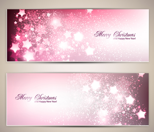 Ornate stars with holiday banners vector 01 stars ornate holiday banners   