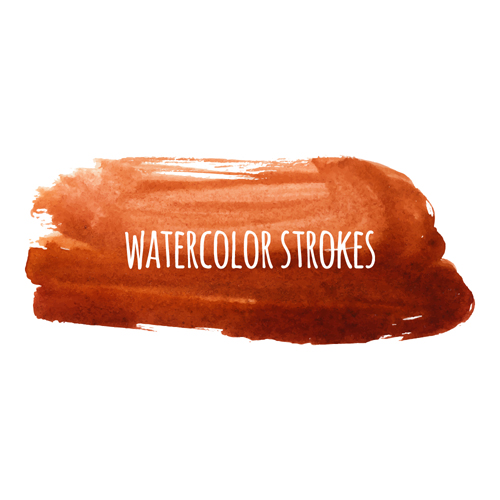 Watercolor strokes vector brushes set 12 watercolor strokes brushes   