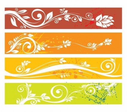 Free floral banners graphic vectors floral banners   