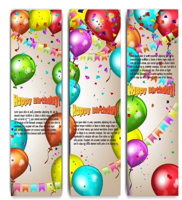 Colorful balloons holiday banner vector 05 holiday colorful banner balloons balloon   