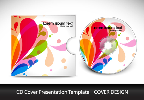 Abstract CD Cover Presentation Design vector 01 presentation cover cd abstract   