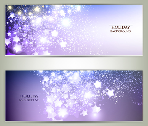 Ornate stars with holiday banners vector 02 ornate holiday banners banner   