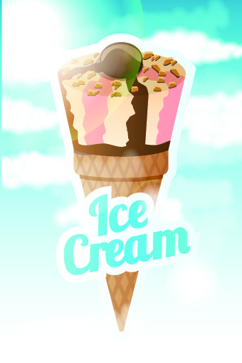 Ice cream design template vector 01 template vector template ice cream cream   