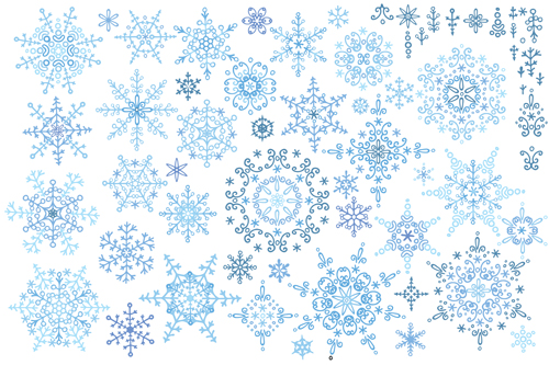 Christmas snowflake ornaments elements vector 04 snowflake ornaments ornament Christmas snow christmas   