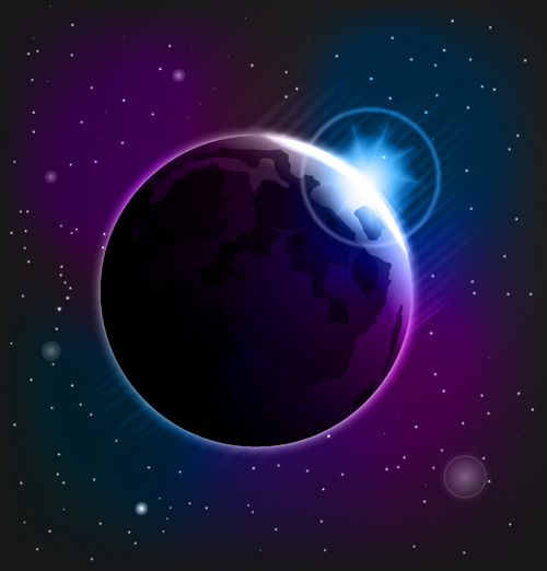 Magic universe space vector background 08 universe space magic background   