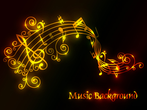 Set of Musical backgrounds vector graphic 03 musical music   