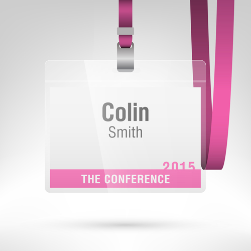Conference card design vector 05 conference card   